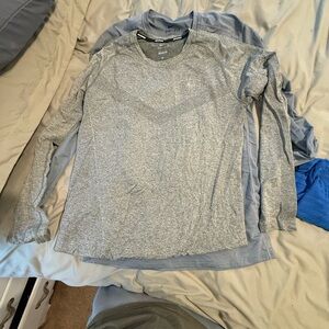 Nike Blue and Green Dri-FIT Shirt